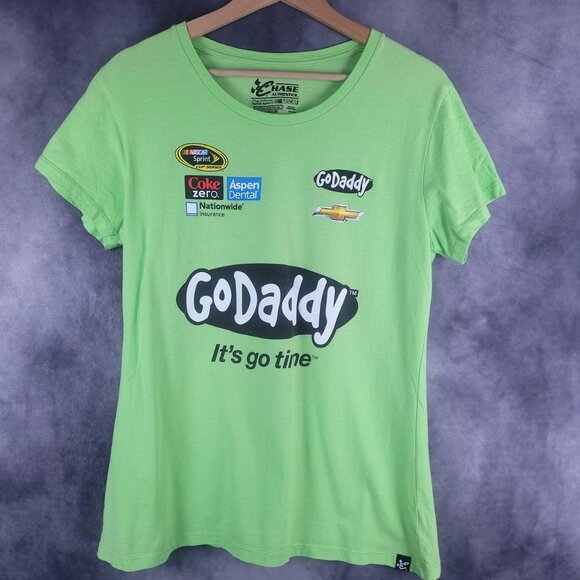 Chase Authentics Nascar Danica Patrick racing GoDaddy women's shirt - Picture 1 of 7